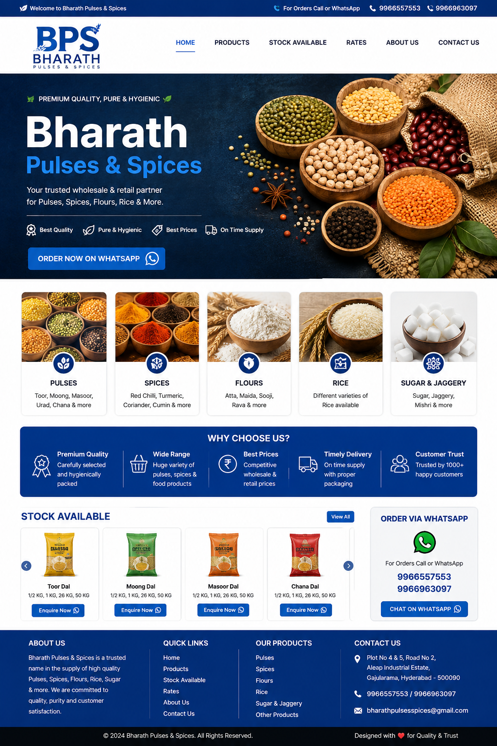 Pulses and spices